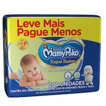 Toalha Umedecida MamyPoko Toque Suave - 200 Unidades