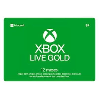Gift Card Digital Xbox Live - 12 meses