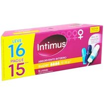 Absorvente Intimus Interno Super - 16 Unidades
