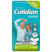 Fralda Cotidian Clássica Unissex Incontinência Intensa XG - 7 Unidades