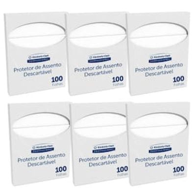 Protetor de Assento Descartável Kimberly Clark Professional 100 Folhas - 6 Unidades