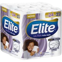 Papel Higiênico Elite Dualette Folha Dupla Ultra - 24 Rolos
