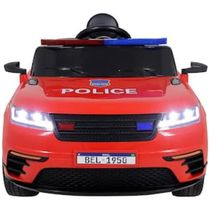 Carro Elétrico Bel Polícia Drift 12V com Controle Remoto 12V - Vermelho