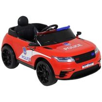 Carro Elétrico Bel Polícia Drift 12V com Controle Remoto 12V - Vermelho