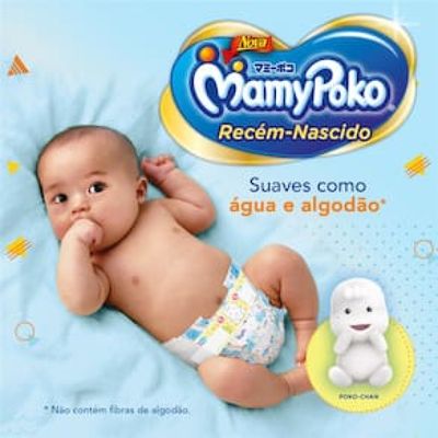 Toalhas Umedecidas MamyPoko Recém-Nascido - 6 Pacotes com 200 Toalhas Cada