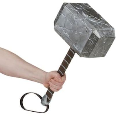 Acessório Martelo Eletrônico Marvel Legends Series Mighty Thor Mjolnir F3560 Hasbro - 48,7 cm