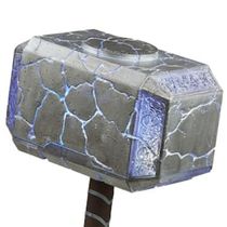 Acessório Martelo Eletrônico Marvel Legends Series Mighty Thor Mjolnir F3560 Hasbro - 48,7 cm