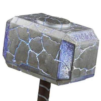 Acessório Martelo Eletrônico Marvel Legends Series Mighty Thor Mjolnir F3560 Hasbro - 48,7 cm