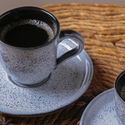 Xícara de Café com Pires Bio Echo Porto Brasil Branco - 1 peça