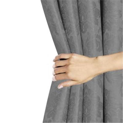 Cortina Evolux Jacquard 230x340 cm (AxL) - Cinza Chumbo