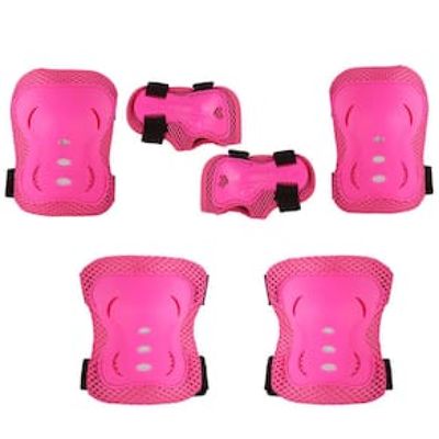 Kit de Proteção Infantil para Skateboard M Bel Rosa - 6 Peças