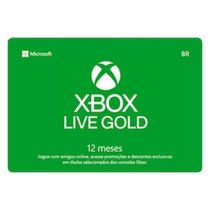 Gift Card Digital Xbox Live - 12 meses