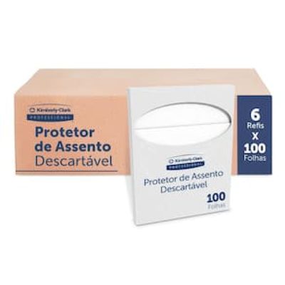Protetor de Assento Descartável Kimberly Clark Professional 100 Folhas - 6 Unidades