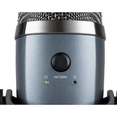 Microfone Condensador Logitech USB Blue Yeti Nano - Cinza