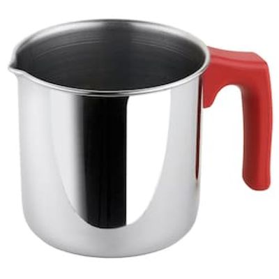Leiteira Forma Vivace 650ml - Inox/Vermelho