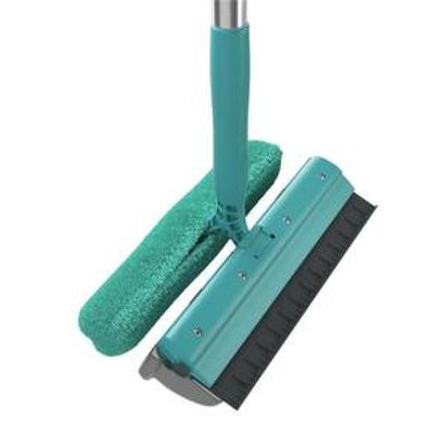 Mop Limpa Vidros FlashLimp com Cabo Telescópico  Verde Esmeralda