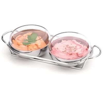 Conjunto para Patê Forma Vision em Inox - 3 Peças