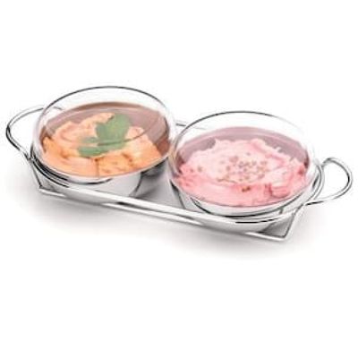 Conjunto para Patê Forma Vision em Inox - 3 Peças
