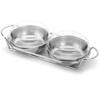 Conjunto para Patê Forma Vision em Inox - 3 Peças