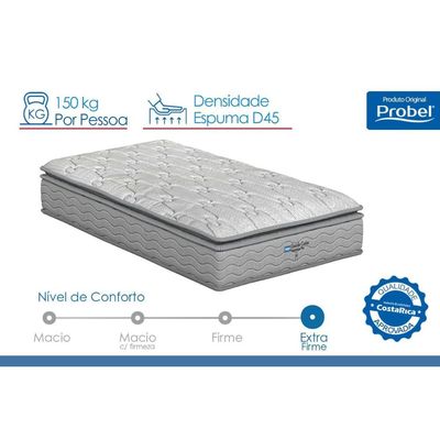 Colchão King Espuma D45/EP Anatômico Guarda Costas Próextreme Plus Gray-193x203x24-Probel