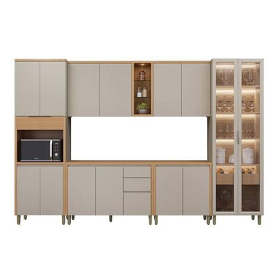 Cozinha Completa Linea Brasil 6 Peças Allure CP06 Jequitiba/Gris