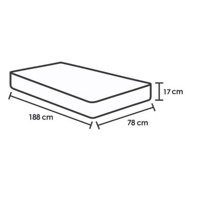 Colchão Solteiro Ortopédico D33/EP Anatômico Confort Ultra Firme Brown-78x188x17-Paropas