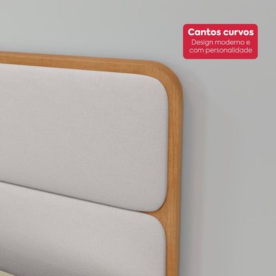 Cama Solteiro Easy Like com Cama Auxiliar Tec Corano Bege/Amêndoa Clean