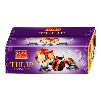 Jogo de Taças para Sobremesa Cazza Cherry 264ml 6 Peças UNICA