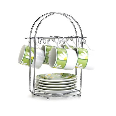 Suporte para Xícaras de Café Arthi em Metal com 6 ganchos UNICA