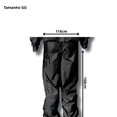 Capa Conjunto de Chuva Roupa Impermeável Motoqueiro Proteção Tamanho:G