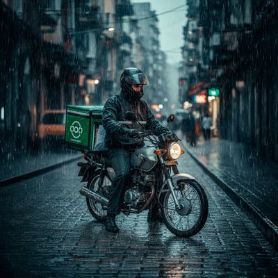 Capa Conjunto de Chuva Roupa Impermeável Motoqueiro Proteção Tamanho:G