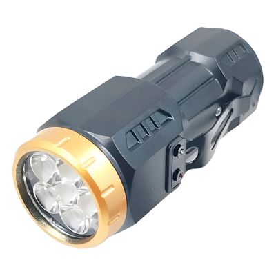 Lanterna Tática Recarregável com Imã | Mini Lanterna LED 100lm 6 LEDs, 3 Modos, Water Resistant