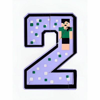 Brinquedo Montar Números Diversão Quebra Cabeça Transformação Modelo:7