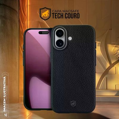 Capa para iPhone 16 Pro Max - Magsafe TechCouro - Preta - Gshield