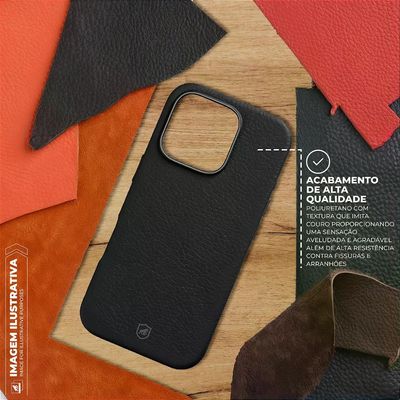 Capa para iPhone 16 Pro Max - Magsafe TechCouro - Preta - Gshield
