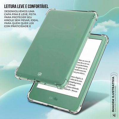 Capa case capinha para Kindle Paperwhite 2024 - Transparente - Gshield
