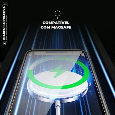 Capa para iPhone 16E - Magsafe TechCouro - Preta - Gshield