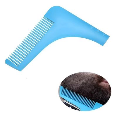 Pente Modelador Aparador De Barba Bigode Pelos Barbeiro Barbearia Azul