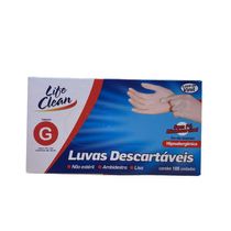 Luva De Vinil Para Procedimentos Sem Pó 100 Peças Carmex 1201 G