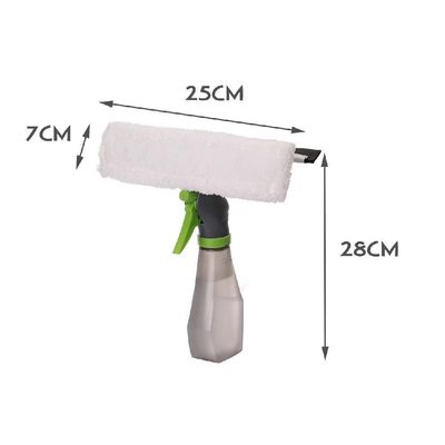 Rodo Mop Spray Com Reservatorio Limpa Vidro Janela Box Borrifador 3 Em 1 Kit Completo