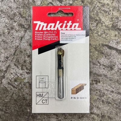 Fresa Para Tupia Dupla Rolamentada Rebaixo Em Fórmica 1-4 Makita D-03078