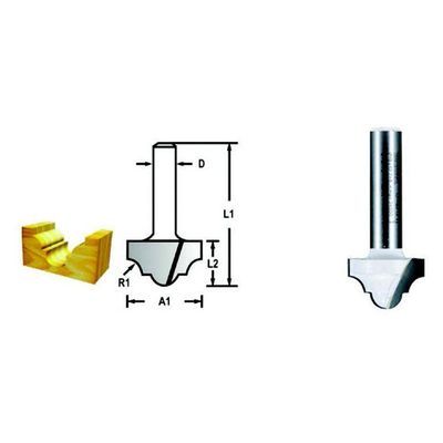 Fresa Para Tupia Imersão 1-2 Haste 1-4 Makita D-49672