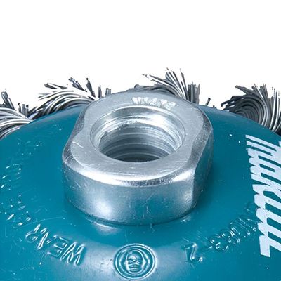 Escova De Aço Tipo Cônica Fio Trançado 100mm M14 Makita D-55407