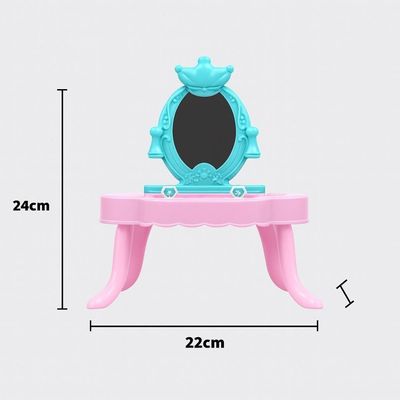 Penteadeira Infantil Princesa Com Espelho Acessorios Brinquedo Rosa Menina