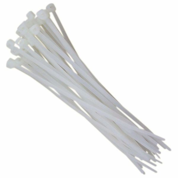 Abraçadeira De Nylon 140x3.5mm Branca C-100pç Fertak 1302