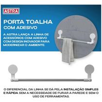 Porta Toalha Adesivas Astra Branco