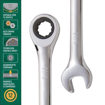 Chave Combinada Com Catraca 9-16 Sata St43105st