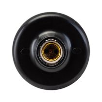 Plafonier Soquete De Porcelana E27 Demi 6162 Preto