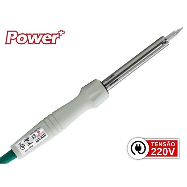 Ferro De Solda Tipo Reto 50w Hikari 60 Power 21k406 220 Volts