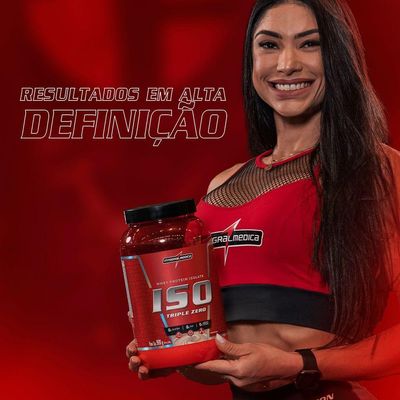 Whey Protein Integralmedica Iso Triple Zero 900g Pote Morango